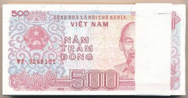Vietnam 1988. 500D (100x) sorszámkövetők T:I Viet Nam 1988. 500 Dong (100x) consecutive serials C:UNC Krause 101.a
