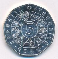 Ausztria 2004. 5E Ag "A labdarúgás 100. évfordulója" T:1- patina Austria 2004. 5 Euro Ag &...