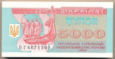 Ukrajna 1995. 5000K (100x) T:I,I- Ukraine 1995. 5000 Karbovantsiv (100x) C:UNC,AU Krause P#93