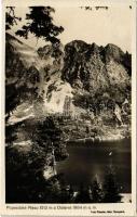 1931 Tátra, Magas-Tátra, Vysoké Tatry; Popradské pleso a Osterva / Poprádi-tó / lake, mountain