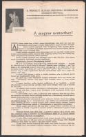 1915 A Nemzeti Áldozatkészség Szobrának Végrehajtó Bizottsága által a magyar nemzethez intézett körlevél + támogatónak küldött levelezőlap