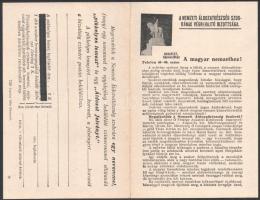 1915 A Nemzeti Áldozatkészség Szobrának Végrehajtó Bizottsága által a magyar nemzethez intézett körl...