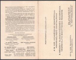 1915 A Nemzeti Áldozatkészség Szobrának Végrehajtó Bizottsága által a magyar nemzethez intézett körl...