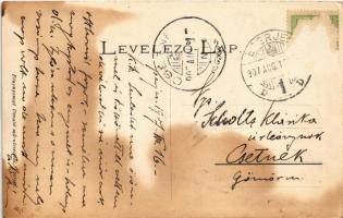 1907 Eperjes, Presov; Cs. és kir. 67. számú gyalogezred laktanyája. Fénynyomat Divald műintézetéből ...