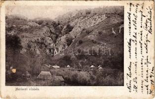 1907 Petrozsény, Petrosani; Merisori vízesés. Kendoff A. és fia kiadása / waterfall (Rb)