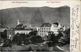 1906 Brassó, Kronstadt, Brasov; Katolikus főgimnázium / Kath. Obergymnasium / Catholic grammar school (fa)