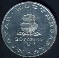 1948. 20Ft Ag "Táncsics" T:2/3+ ph.
