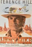 1991 Lucky Luke, nagyméretű filmplakát, moziplakát, rendezte és főszerepben: Terence Hill, alján kis sérülés, 97x67 cm