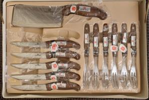 Silver Royal konyhai késkészlet aktatáskában. A készlet tartalma: 1 x sajt kés 1 x pizza kés 1 x hús...