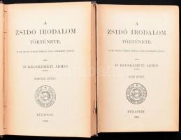Kecskeméti Ármin: A zsidó irodalom története. I-II kötet. Bp., 1908-1909, Izraelita Magyar Irodalmi ...