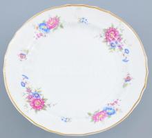 Hollóházi tortatál, matricás, jelzett, hibátlan, m:15 cm, d:25 cm