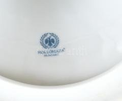 Hollóházi tortatál, matricás, jelzett, hibátlan, m:15 cm, d:25 cm