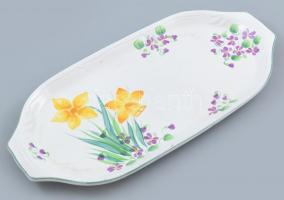 Herendi Village Pottery, majolika reggeliző készlet, kézzel festett kerámia, , Jelzett. Kopásnyomokk...