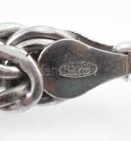 Ezüst(Ag) masszív király nyaklánc, jelzett, h: 39 cm, nettó: 20,8 g