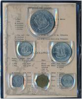 Fülöp-szigetek 1975. 1s-5P (6xklf) forgalmi sor angol nyelvű leírással, eredeti műanyag tokban T:1-2...