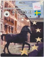 Svédország 2003. 1c-2E (8xklf) Euro próbaveretek szettben T:1  Sweden 2003. 1 Cent - 2 Euro (8xdiff) Euro trial set C:UNC
