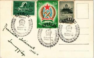 1949 Sztálin 70 éves, Generalisszimusz, a magyar nép barátja / Stalin + So. Stpl