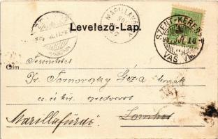 1904 Szombathely, Király utca, Kohn és Társa üzlete, kerékpáros. Steiner Testvérek kiadása (kis szak...