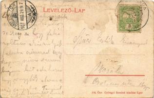 1907 Eger, részlet az érseki kertből. 318. Özv. Gyöngyi Sománé kiadása (EK)