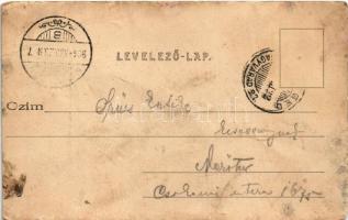 1904 Hódmezővásárhely, Andrássy utca, üzletek. Grossmann Benedek utóda kiadása (EB)