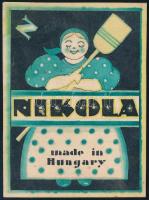 Nikola, made in Hungary, art deco reklámterv, 1925-30 körül. Akvarell, ceruza, tus, papír, jelzés nélkül, 9,5x7 cm
