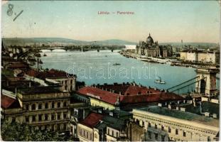 1912 Budapest I. Látkép a Margitsziget felé (EK)