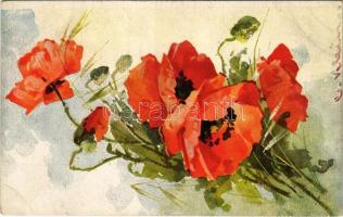 Flowers. Künstlerkarte Nr. 2707. Serie 123. s: C. Klein