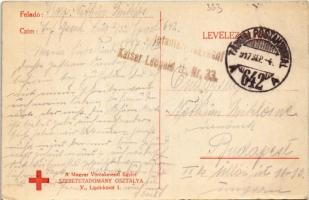 1917 IV. Károly, Zita királyné és Ottó a trónörökös. Magyar Vöröskereszt Egylet Szeretetadomány oszt...