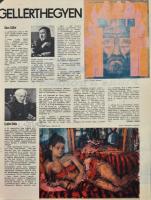 1975 Czóbel Béla (1883-1976) aláírása egy őt ábrázoló, róla szóló újság (Tükör) lapján, benne fotó és festmény reprodukció