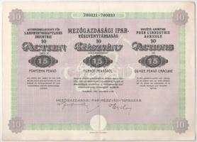 Budapest 1923. "Magyar Városi Bank Részvénytársaság" 25 részvénye egyben, egyenként 400K-r...