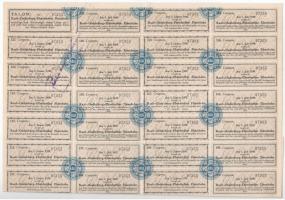 Budapest 1876. "Győr-sopron-ebenfurti vasut" részvénye 200Ft-ról, magyar és német nyelven,...