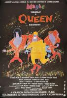 1986 Queen Magic Budapesten, koncertfilm plakát, szélén apró szakadások, 90x58 cm