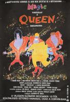 1986 Queen Magic Budapesten, koncertfilm plakát, szélén apró szakadások, 90x58 cm