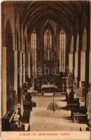 1909 Lőcse, Levoca; Szent Jakab templom, belső / church, interior (EK)