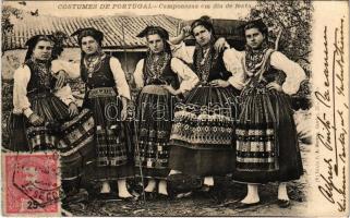 1903 Costumes de Portugal, Camponezas em dia de festa / Portugese folklore. TCV card