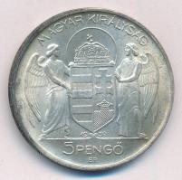 1939. 5P Ag "Horthy balra" T:1- patina
Adamo P8.2