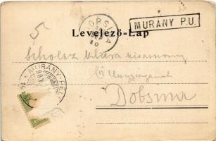 1903 Murány, Murányalja, Murán; Murány vára. Büchler Béla kiadása / Muransky hrad / castle (b)