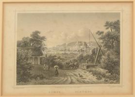 cca 1850 Ludwig Rohbock (1820-1883): Siklós vára, Gödöllői Kastély, Esztergom, H. Eszterházy Palotáj...