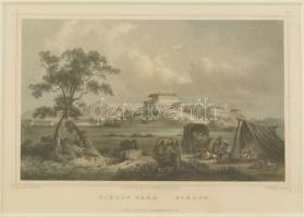 cca 1850 Ludwig Rohbock (1820-1883): Siklós vára, Gödöllői Kastély, Esztergom, H. Eszterházy Palotáj...