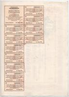 Makó 1929. "Makói Népbank Részvénytársaság" részvénye 50P-ről (2x), sorszámkövetők "0...