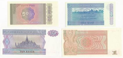 Mianmar DN (1990) 1K + DN (1994) 50p + DN (1996) 1K + DN (1997) 10K T:I
Myanmar DN (1990) 1 Kyat + ...