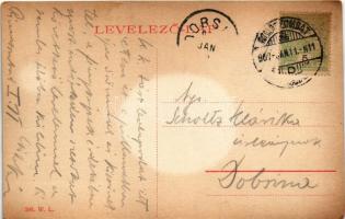 1907 Rimaszombat, Rimavská Sobota; Széchenyi-kert park részlete. W.L. 590. / park (fl)