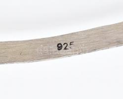 Ezüst(Ag) karperec ametiszttel, jelzett, bruttó: 11,4 g