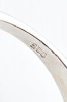 Ezüst(Ag) kék köves gyűrű és medál, jelzett, méret: 54, bruttó: 5,53 g