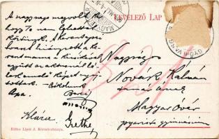 1909 Körmöcbánya, Kremnitz, Kremnica; Zólyomvölgy, Honvéd emlékmű. Ritter Lipót J. kiadása / Hungari...