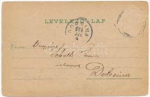 1904 Körmöcbánya, Kremnitz, Kremnica; Zólyomvölgy, Vadászkürt szálloda és nyaraló. Braun Ármin kiadá...