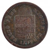 1887KB 1kr Cu "Középcímer" T:3 Adamo M4.1