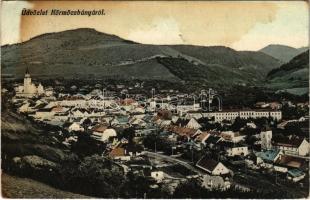 1907 Körmöcbánya, Kremnitz, Kremnica; látkép zsinagógával. Ritter Lipót J. kiadása / general view with synagogue (fl)
