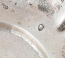 Ezüst (Ag) csészealátét, jelzett, d: 12 cm, nettó: 62g