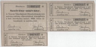 4db klf külföldi részvény egy jelzett másolattal, közte Románia 1922. "Concordia" részvény...